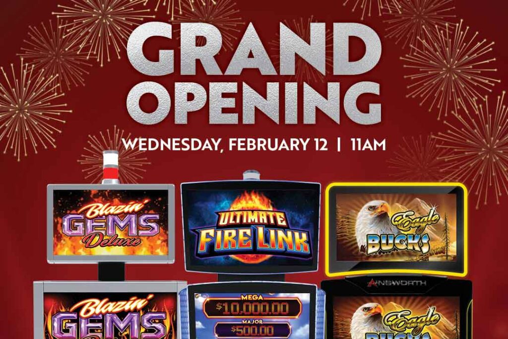 Grand Opening Wednesday, February 12 at 11AM